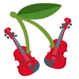 cherries and violin