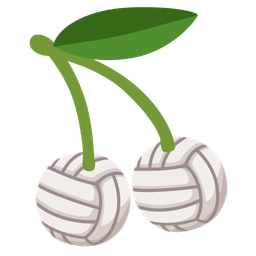 cherries and volleyball