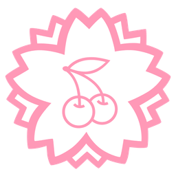 cherries and white flower