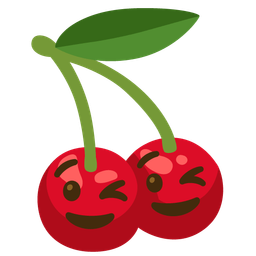Cherries and Winking face
