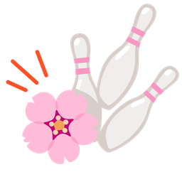 cherry blossom and bowling