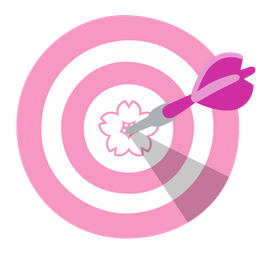 cherry blossom and bullseye