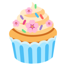 cherry blossom and cupcake