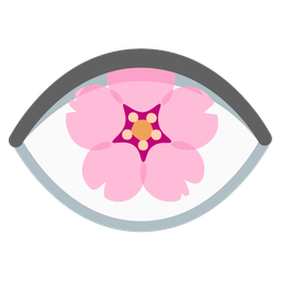 cherry blossom and eye