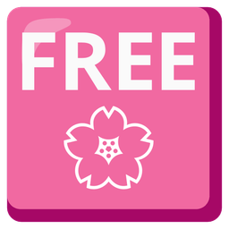 cherry blossom and FREE button