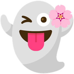 cherry blossom and ghost