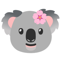 cherry blossom and koala