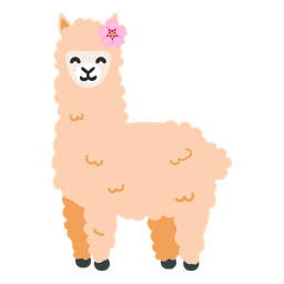 cherry blossom and llama