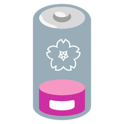 cherry blossom and low battery