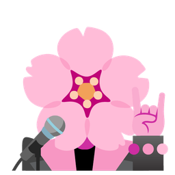 cherry blossom and microphone