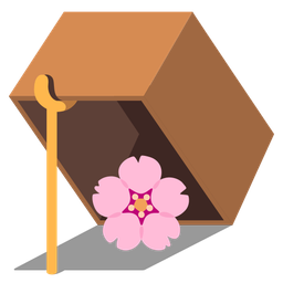 cherry blossom and mouse trap