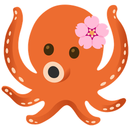 cherry blossom and octopus