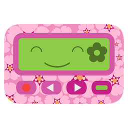 cherry blossom and pager