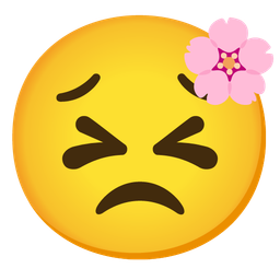 cherry blossom and persevering face