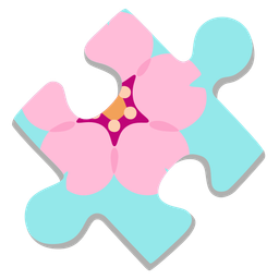 cherry blossom and puzzle piece