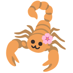 cherry blossom and scorpion