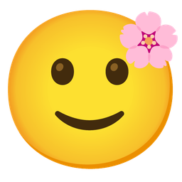 Cherry blossom and Slightly smiling face