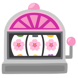 cherry blossom and slot machine