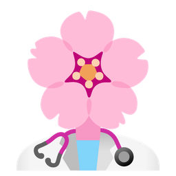 cherry blossom and stethoscope