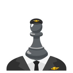 chess pawn and airplane