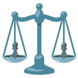 chess pawn and balance scale