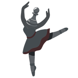 chess pawn and ballet shoes