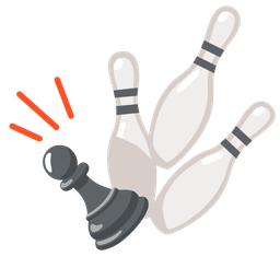 chess pawn and bowling