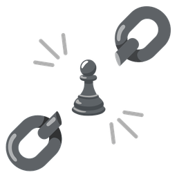 chess pawn and chains