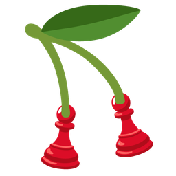 chess pawn and cherries