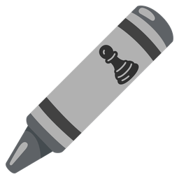 chess pawn and crayon