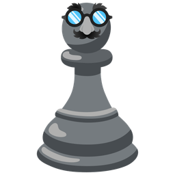 chess pawn and disguised face