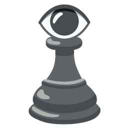 chess pawn and eye