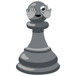 chess pawn and face with peeking eye