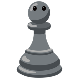 chess pawn and face without mouth