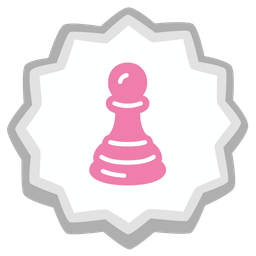 chess pawn and fish cake with swirl