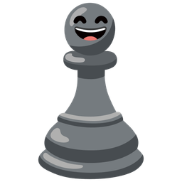 Chess pawn and Grinning face with smiling eyes