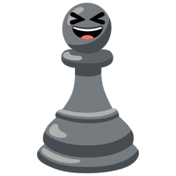 Chess pawn and Grinning squinting face