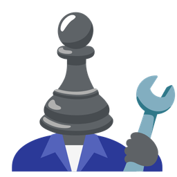 chess pawn and hammer and wrench