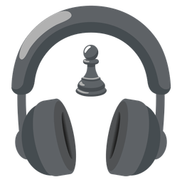 chess pawn and headphone
