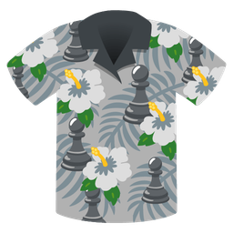 chess pawn and hibiscus