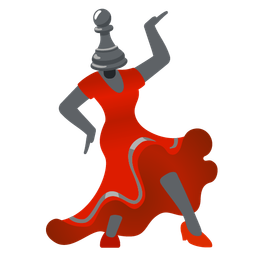 chess pawn and high-heeled shoe
