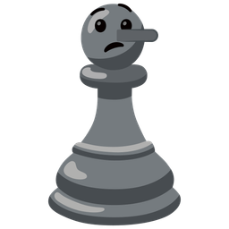 chess pawn and lying face