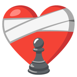 chess pawn and mending heart
