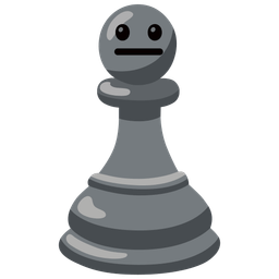 chess pawn and neutral face