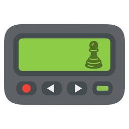 chess pawn and pager