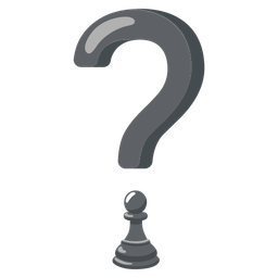 chess pawn and red question mark