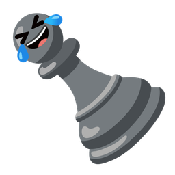 Chess pawn and Rolling on the floor laughing