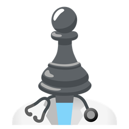 chess pawn and stethoscope