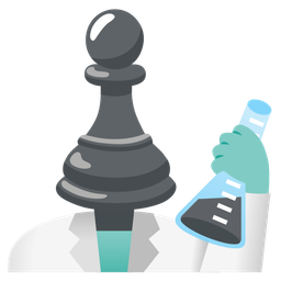 chess pawn and test tube