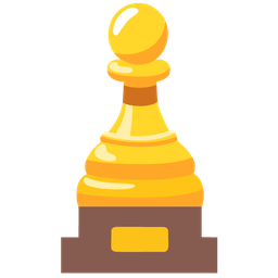 chess pawn and trophy